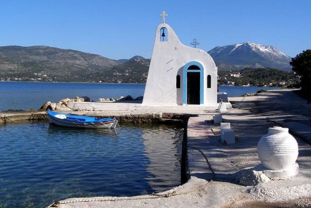 Ancient Heraion - Aghios Nikolaos chapel at Lake Vouliagmeni